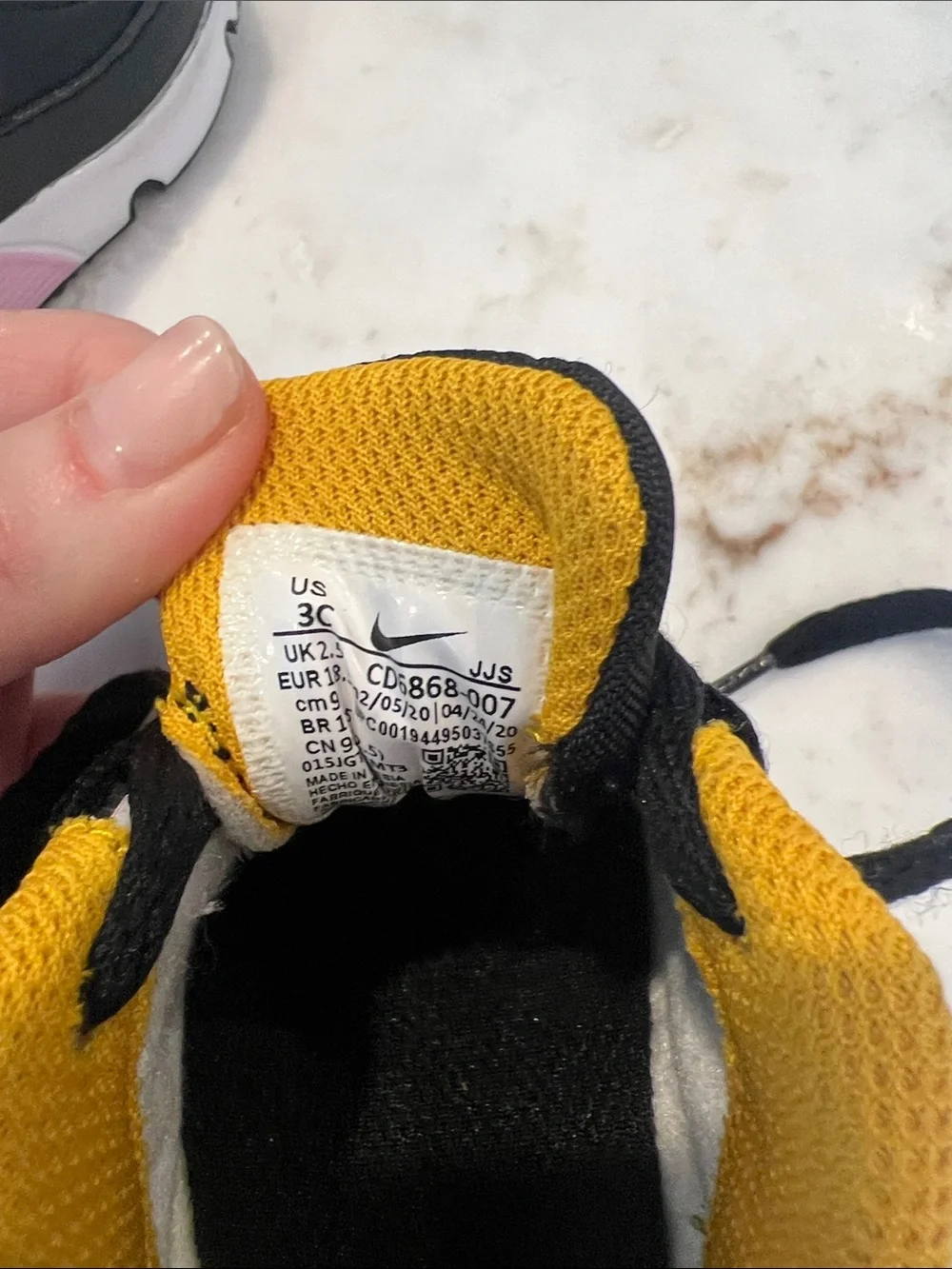 Nike Air Max 90 Toddler Size 3C Sneakers CD6868-007 Kids Shoes EUC